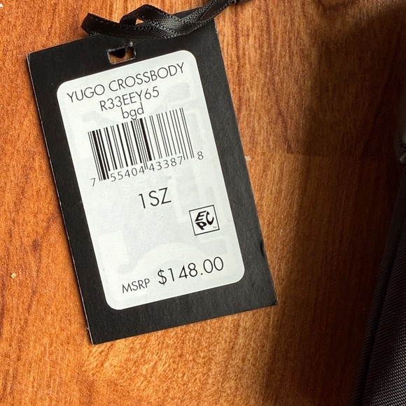 NWT DKNY Black Yugo Crossbody Bag Donna Karan New York Designer Gold Buckle Chic - Picture 4 of 9